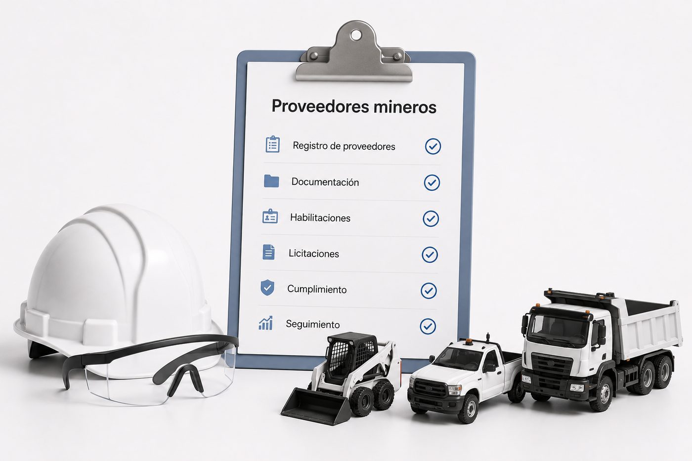 Checklist de gestión para proveedores mineros